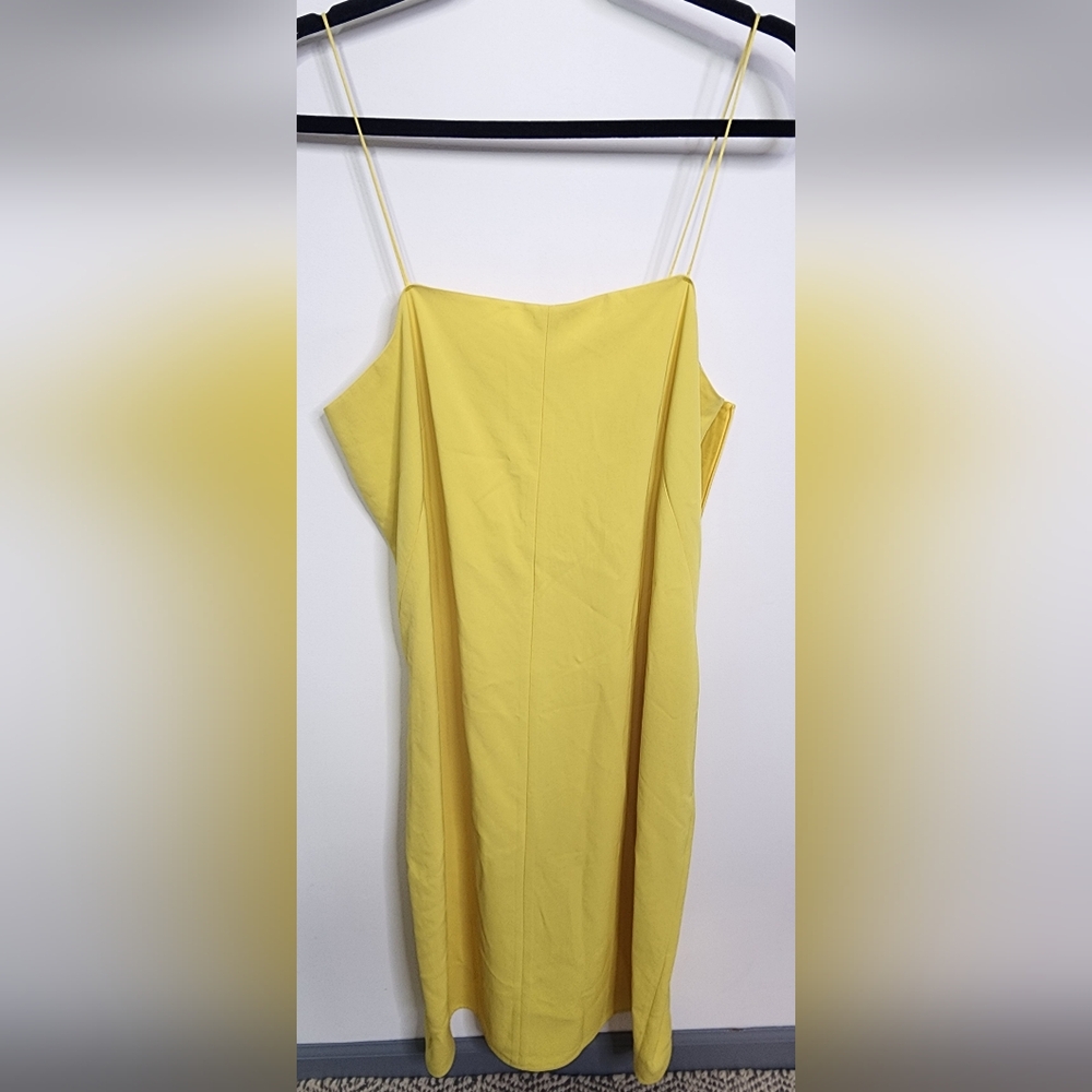 EVERLANE Japanese GoWeave Cami Slip Dress Yellow Sz 12